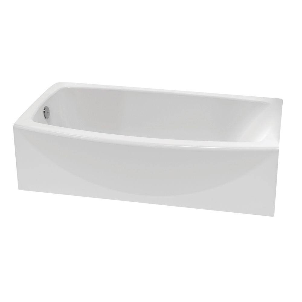 American Standard Ovation 60 in. Left Drain Bathtub in Arctic White