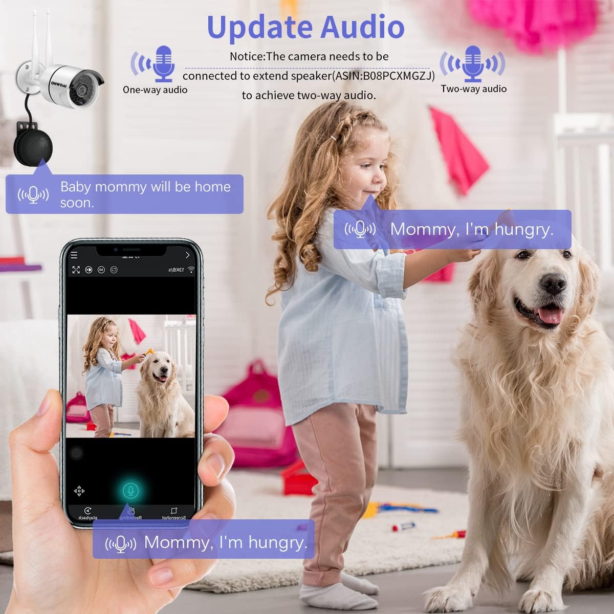 【2021 New】 Security Camera System Wireless, 4TB Hard Drive Pre-Install 8 Channel 1080P NVR, 8PCS 1080P 2.0MP CCTV WI-FI IP Cameras for Homes,OHWOAI HD Surveillance Video Security System.