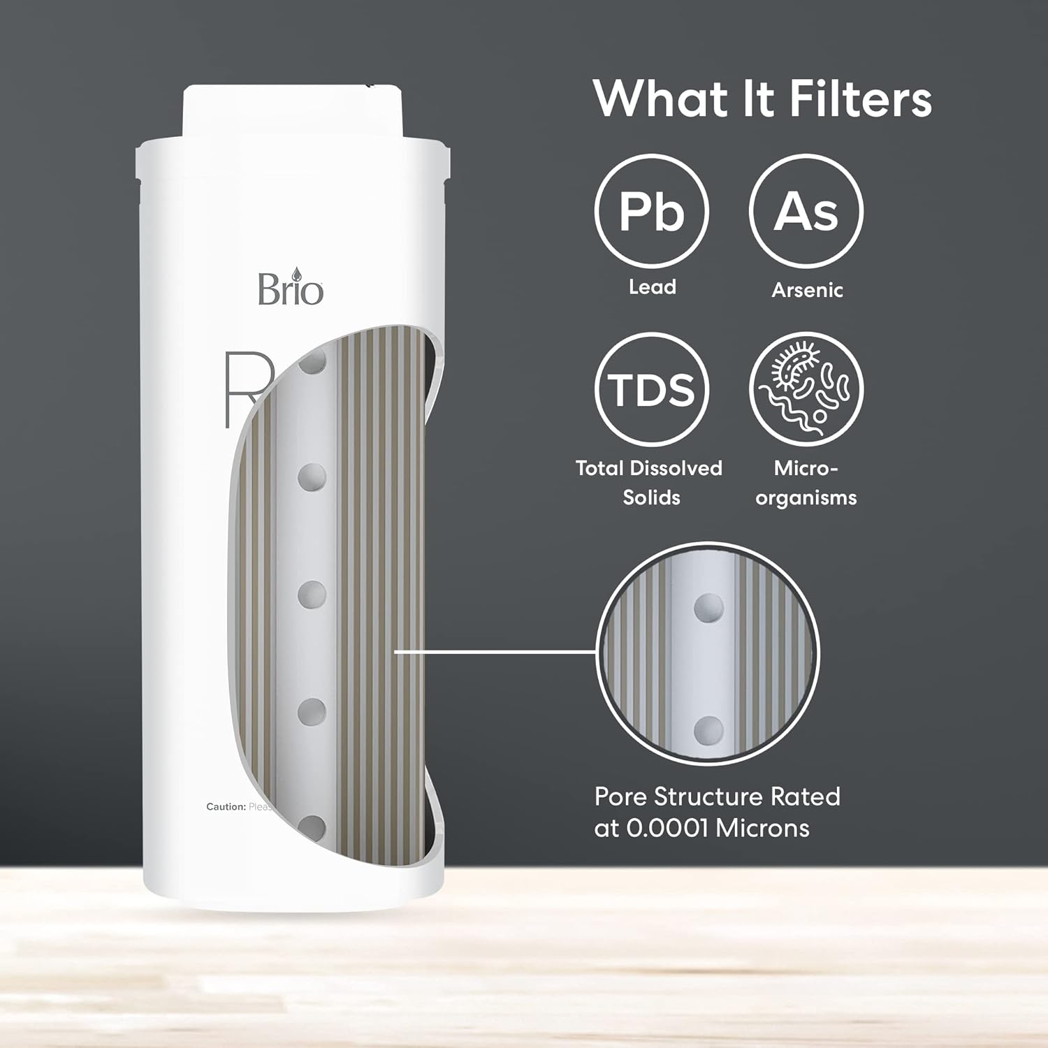 Brio Reverse Osmosis Membrane Replacement Filter for Brio Model TROE600PRISM
