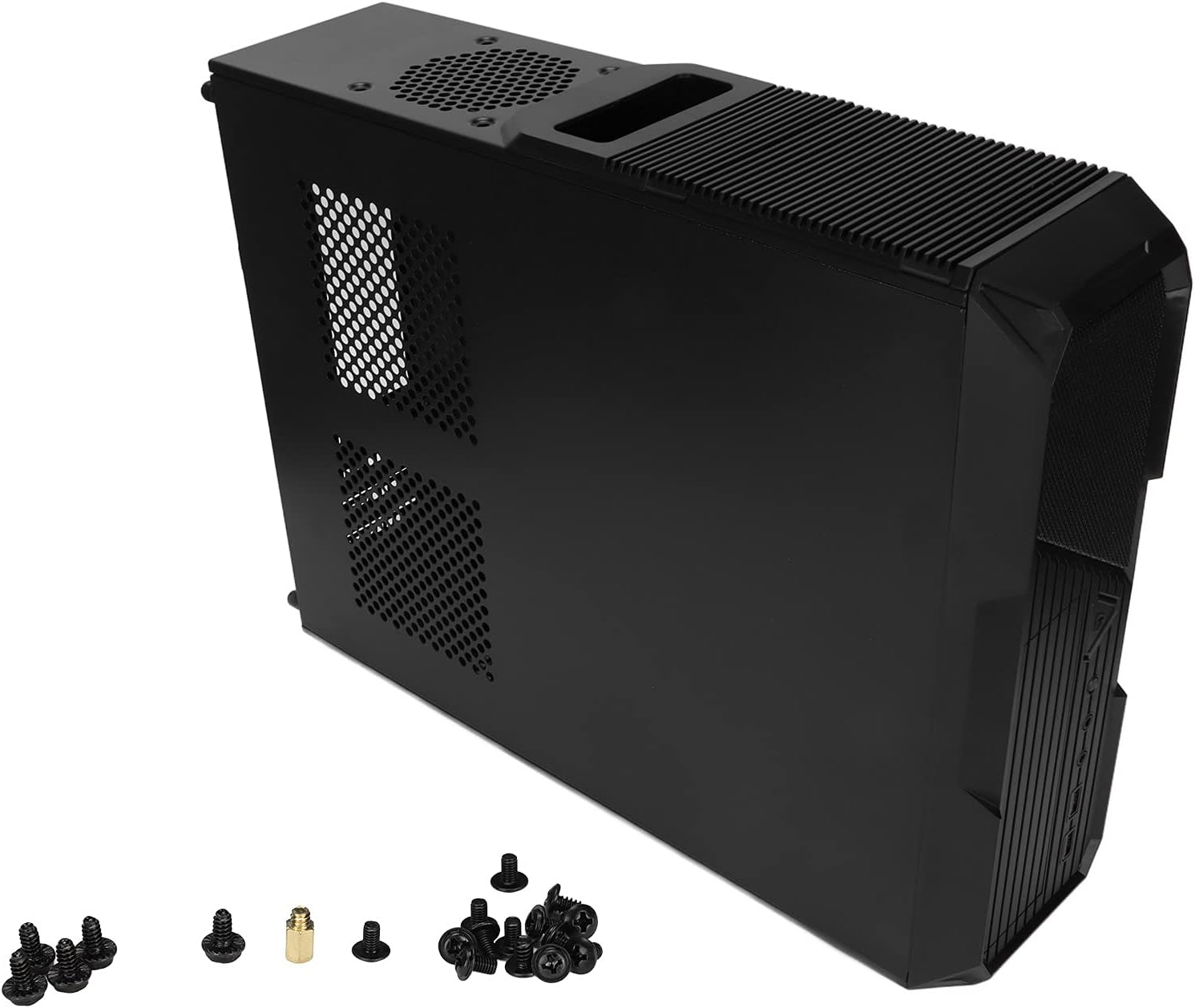 Zhiyavex Mini ITX Case,Computer Case,Mini Portable Small PC Case,Desktop Motherboard ATX Gaming PC Case,Multifunctional Peripheral Port,for Game Office