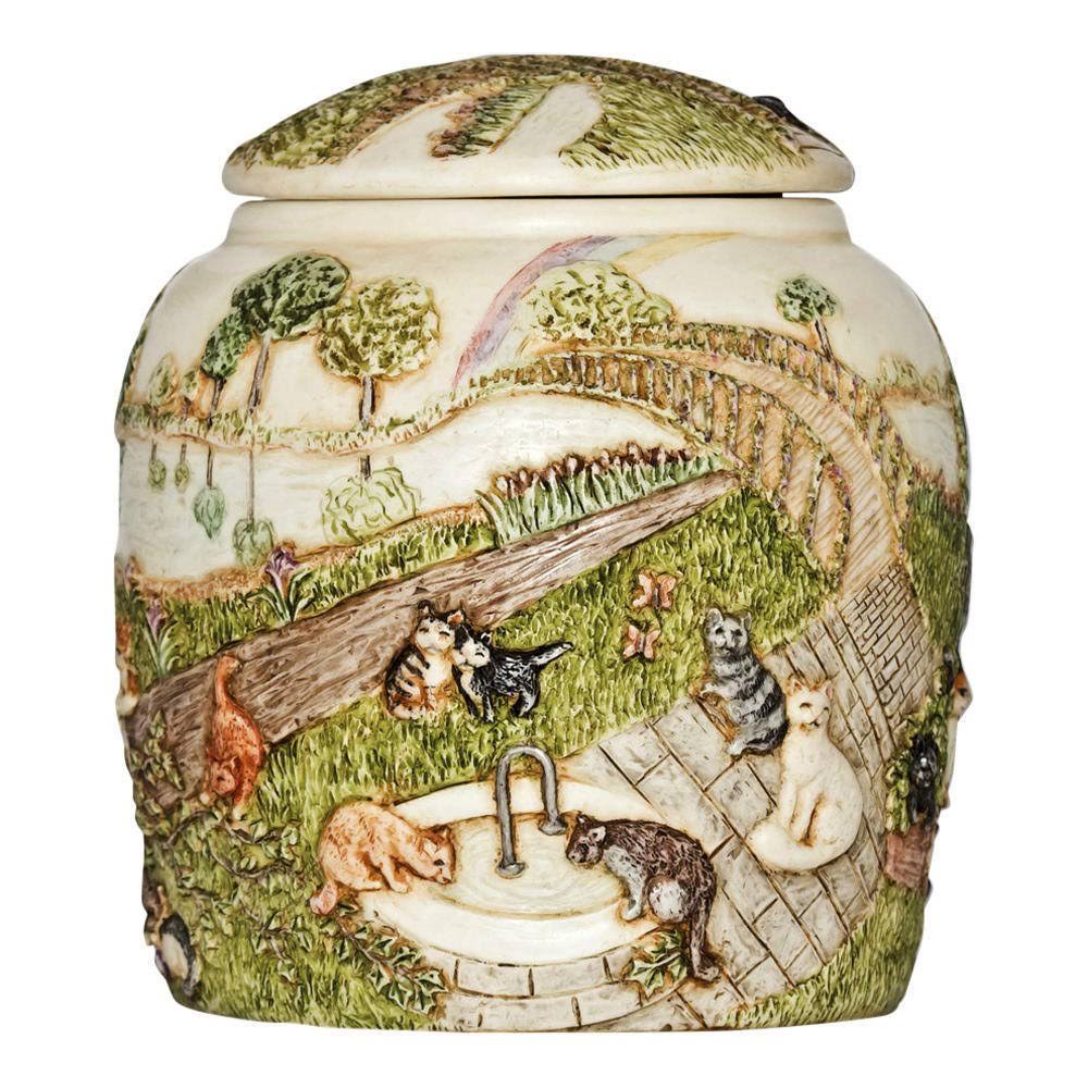 Perfect Memorials Cat Rainbow Bridge III Pet Cremation Urn
