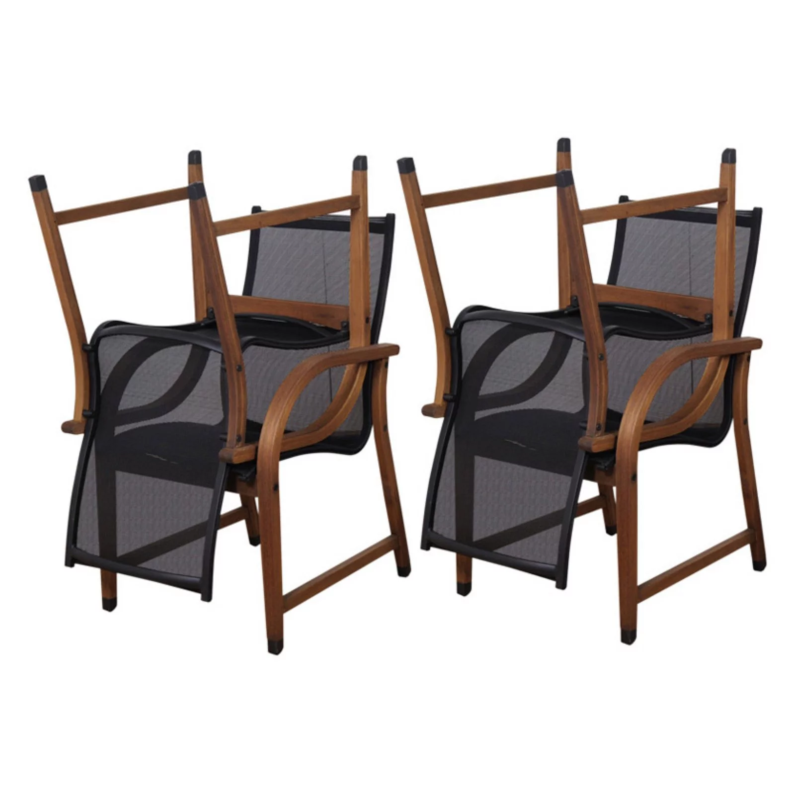 Bahamas 5-Piece Round Patio Dining Set, Eucalyptus Wood, Ideal for Outdoors and Indoors