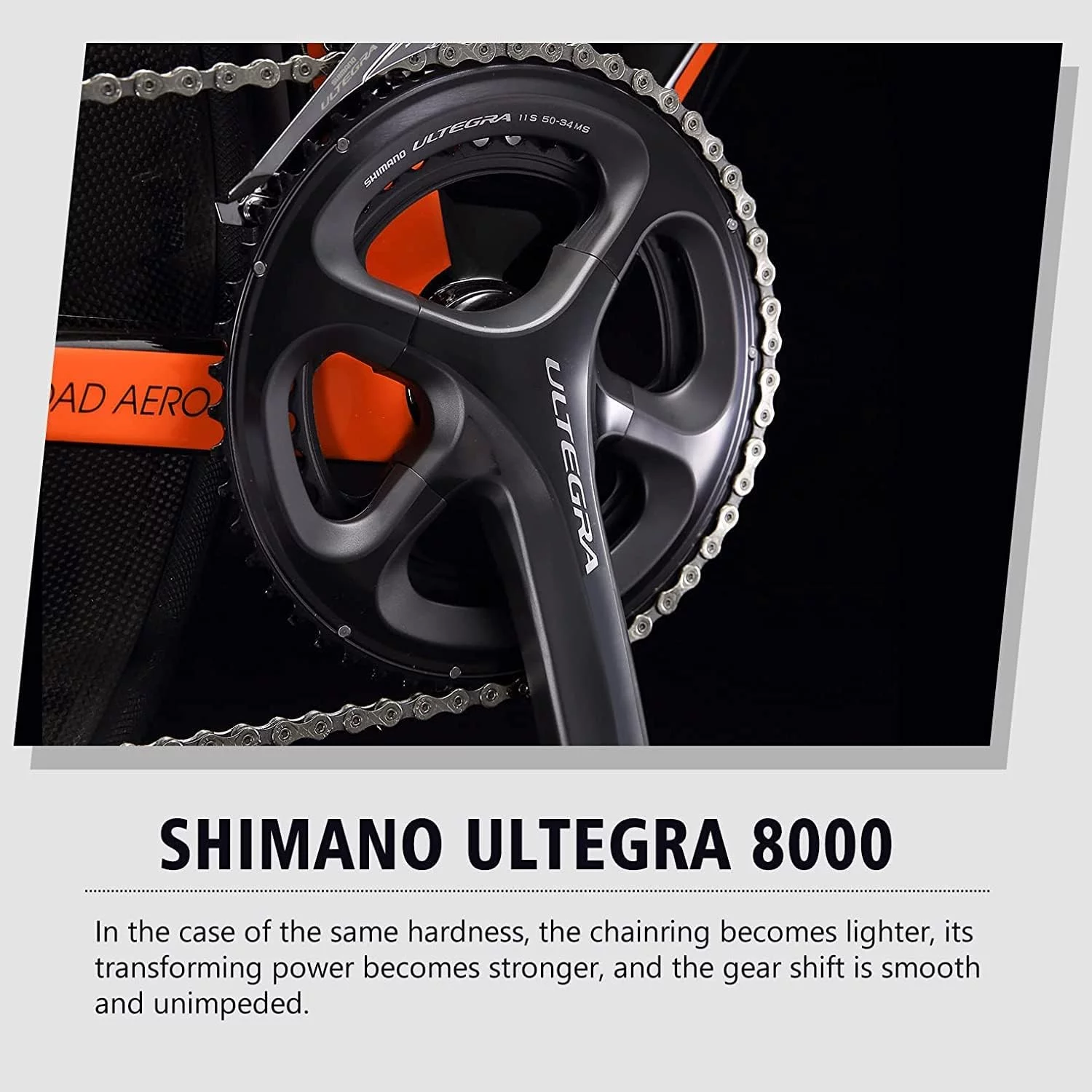 SAVADECK Carbon Road Bike 700C Carbon Frame Racing Bicycle with Shimano Ultegra 8000 22 Speed GroupSet, 25C Tire for Men/Women.(Black 47cm)