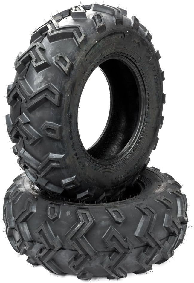 Set of 2 25x10-12 Rear ATV UTV Tires 25x10x12 25/12.00-10 6 Ply Rating