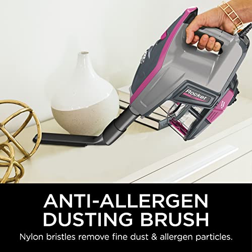 Shark HV371 Rocket Pro DLX Corded Stick, Removable Hand Vacuum, Advanced Swivel Steering, XL Cup, Crevice Tool, Upholstery Tool & Anti-Allergen Dust Brush (Renewed)