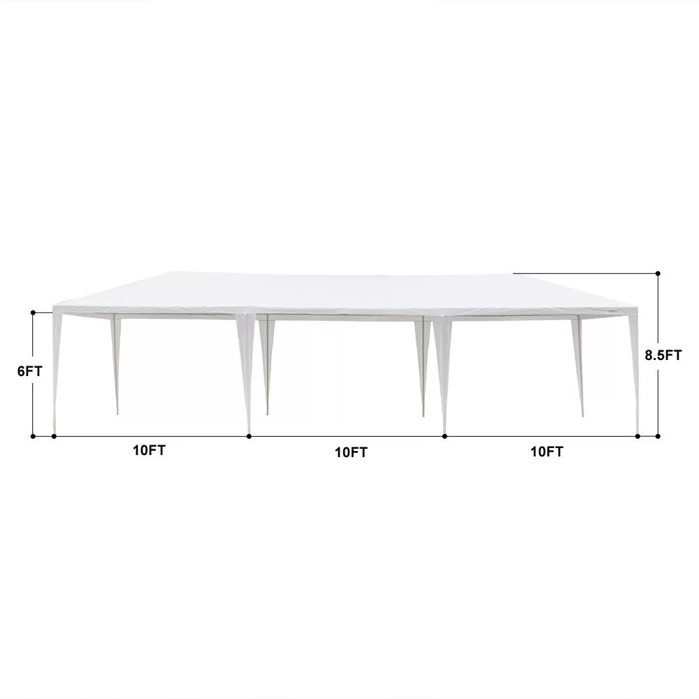 Zimtown 10'X30' Outdoor Canopy Party Wedding Tent Garden Tent Gazebo Pavilion Cater Event