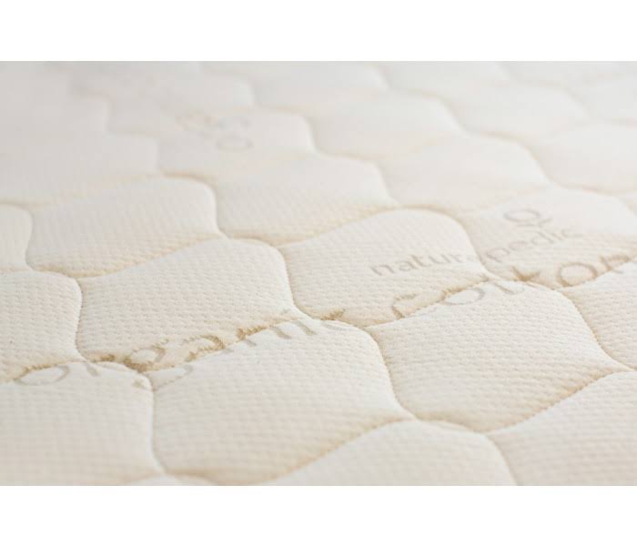 Naturepedic Twin Organic Quilted Cotton Deluxe Mattress, 1 Sided