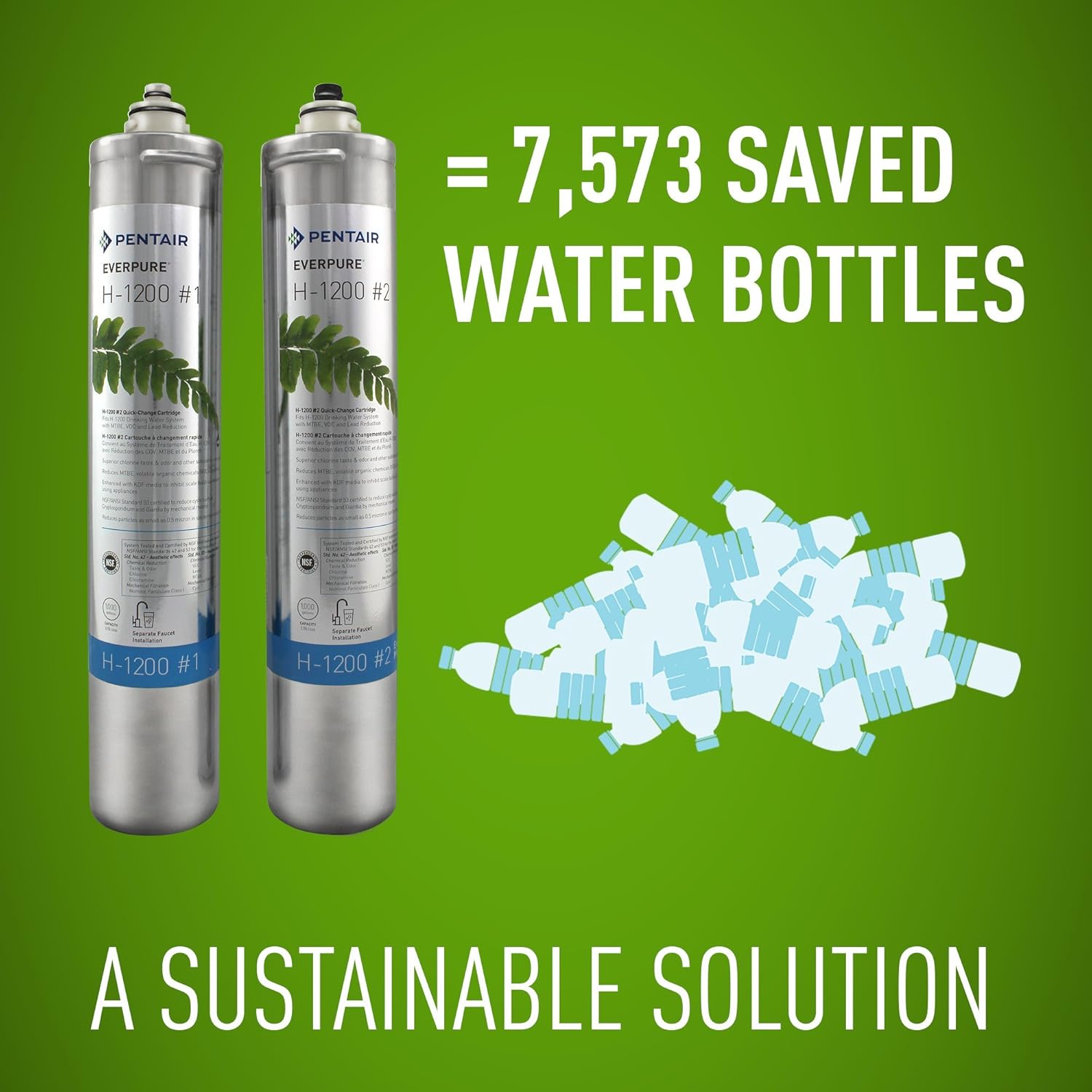 Everpure H-1200 Water Filter Replacement Cartridge Set (EV9282-01)