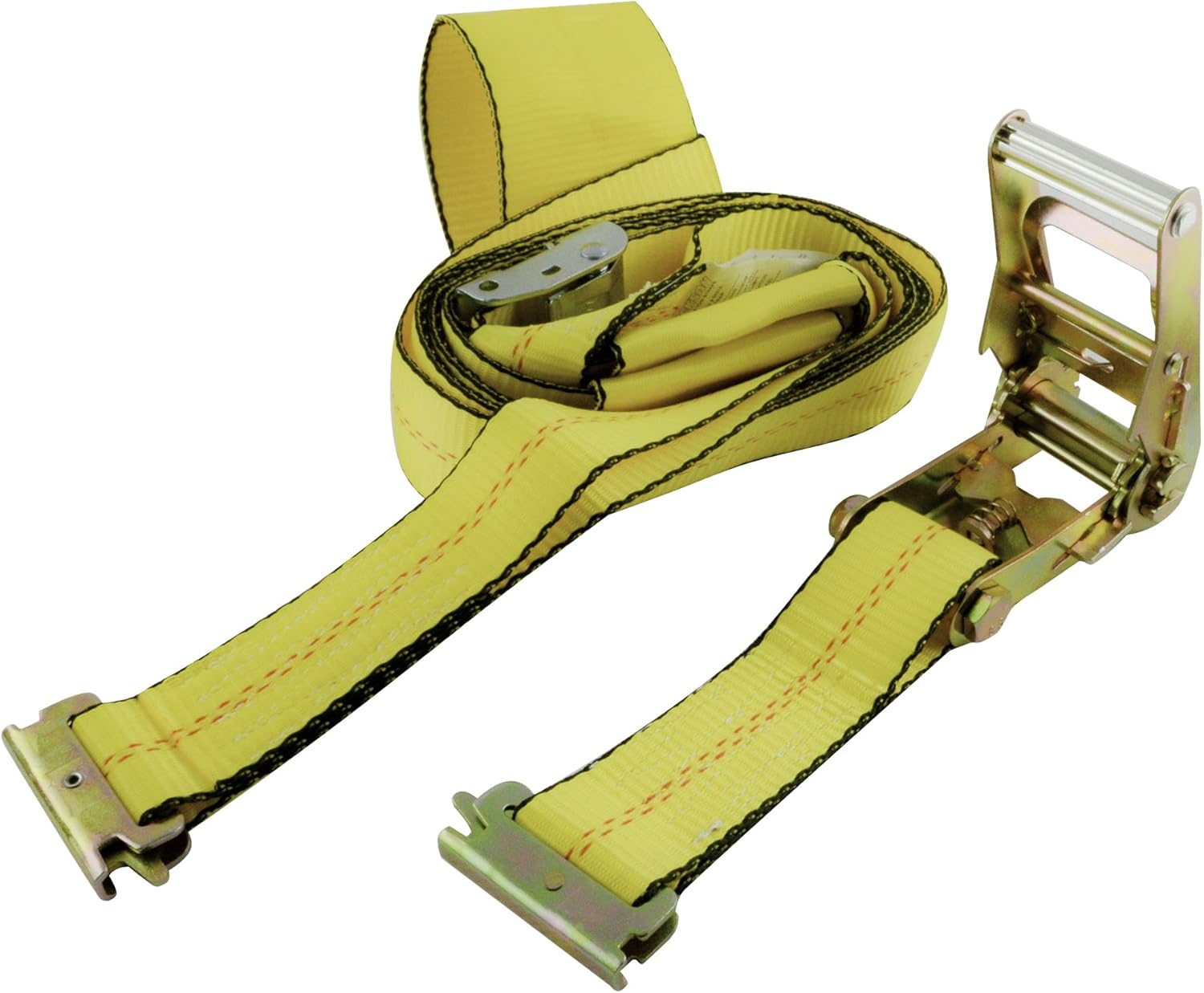Erickson 8314 3500 lb. E-Track Adjustable Tire Basket Strap with Cam Buckle and Ratchet Pack of 2