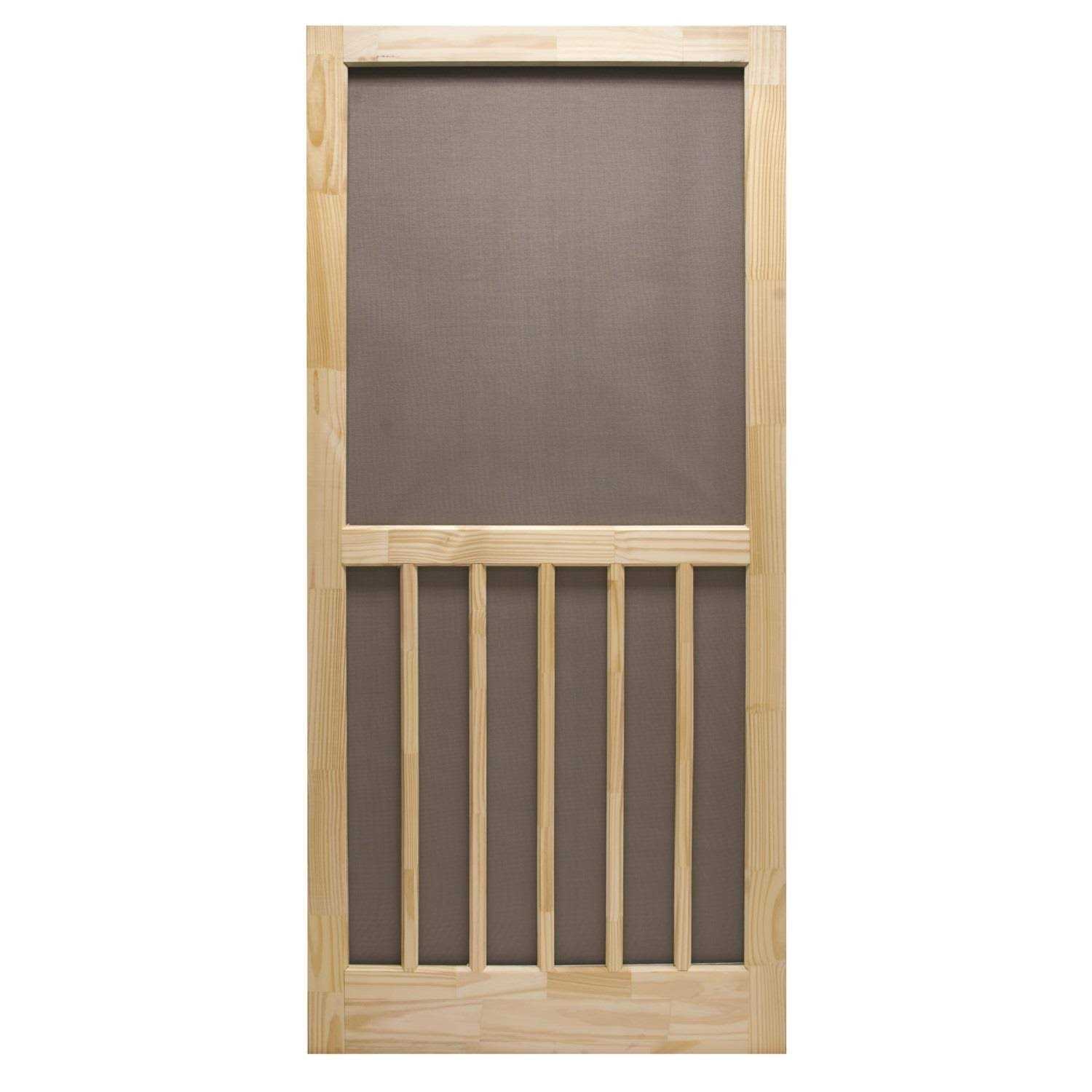 Precision 80-1/2 in. H X 36 in. W Nantucket Natural Wood Wood Screen Door - Shop Hardware Tools Online Store