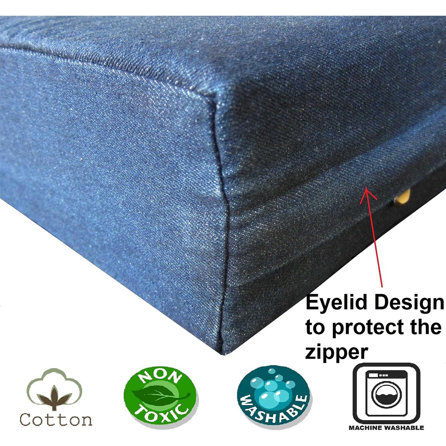 Dogbed4less Orthopedic gel Memory Foam Dog Bed Large Pet and Waterproof Liner Cover - Pet Supplies online store