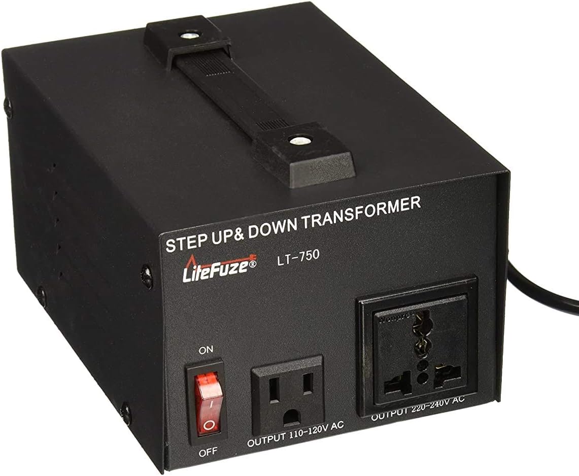 LiteFuze LT-5000 5000 Watt Voltage Converter Transformer - Step Up/Down - 110V/220V - Circuit Breaker Protection [5-Years Warranty]