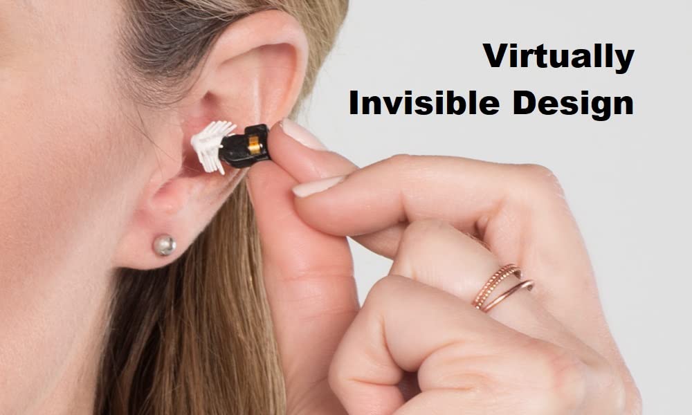 EARGO Max Hearing Aids for Adults - Rechargeable, Virtually Invisible, and with Telecare Support