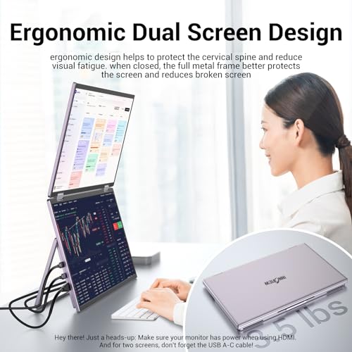 InnoView Laptop Screen Extender 15.6" Dual Monitors