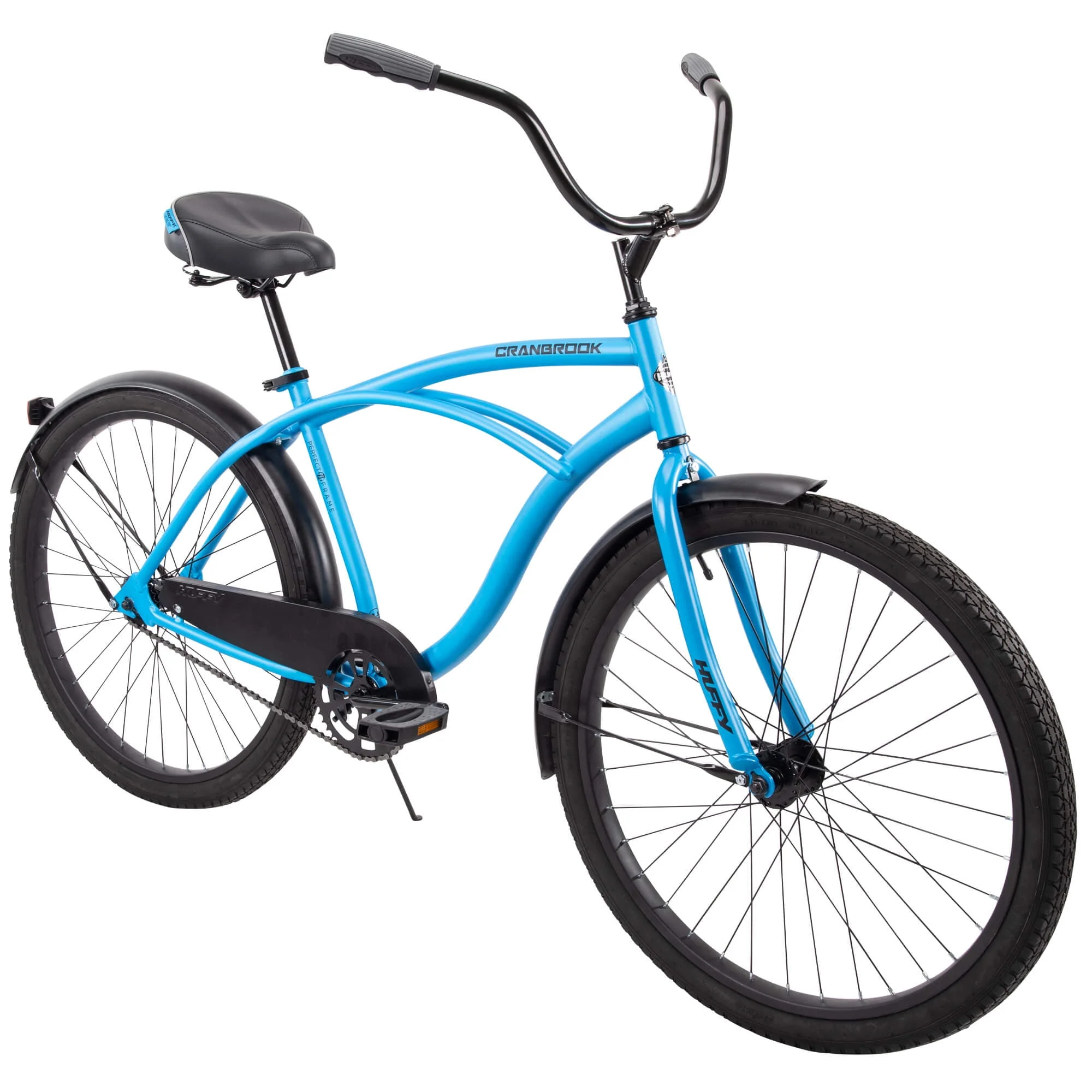 Huffy 26 Inch Cranbrook Men's Comfort Cruiser Bike, Matte Blue