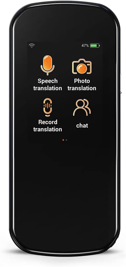 Language Translator Device - Voice Translator Device Two Way - 106 Languages Interpreter in Real Time - Voice & Photo Translation Learning Travelling Abroad Shopping Business Chat Shopping