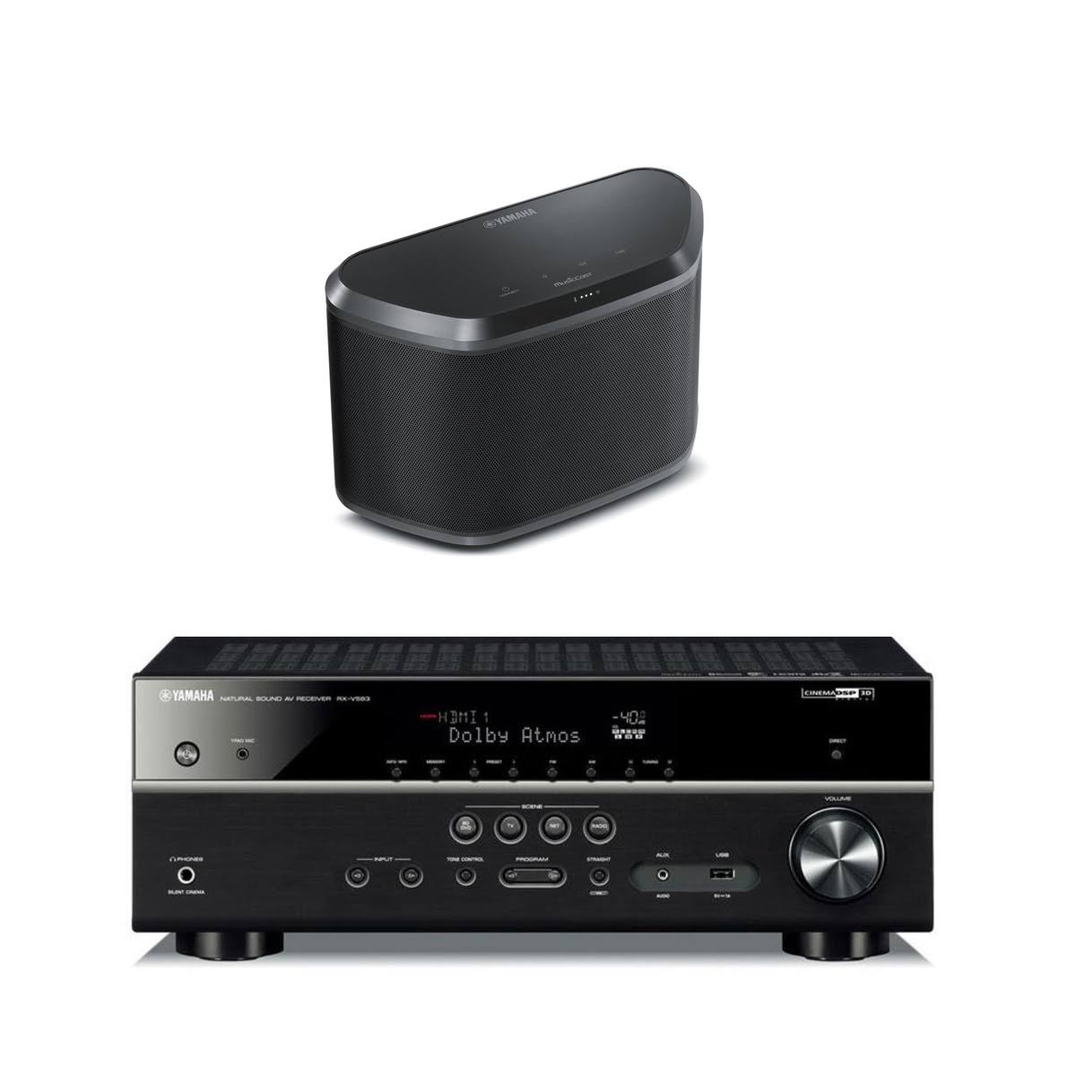 Yamaha RX-V583 7.2 Channel AV Network Receiver with WX-030 MusicCast