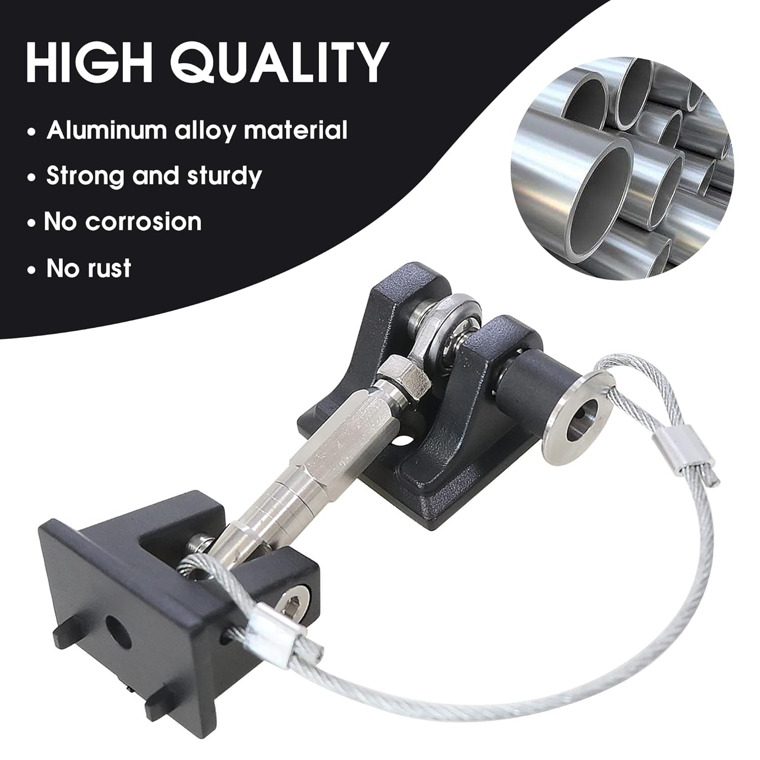 BESTAOO Hood Latches for 2018-2022 Jeep Wrangler JL JLU & Gladiator JT, Anti-Theft Aluminum Hood Lock Catch Latches Kit, Eliminates Hood Flutter, 1 Pair