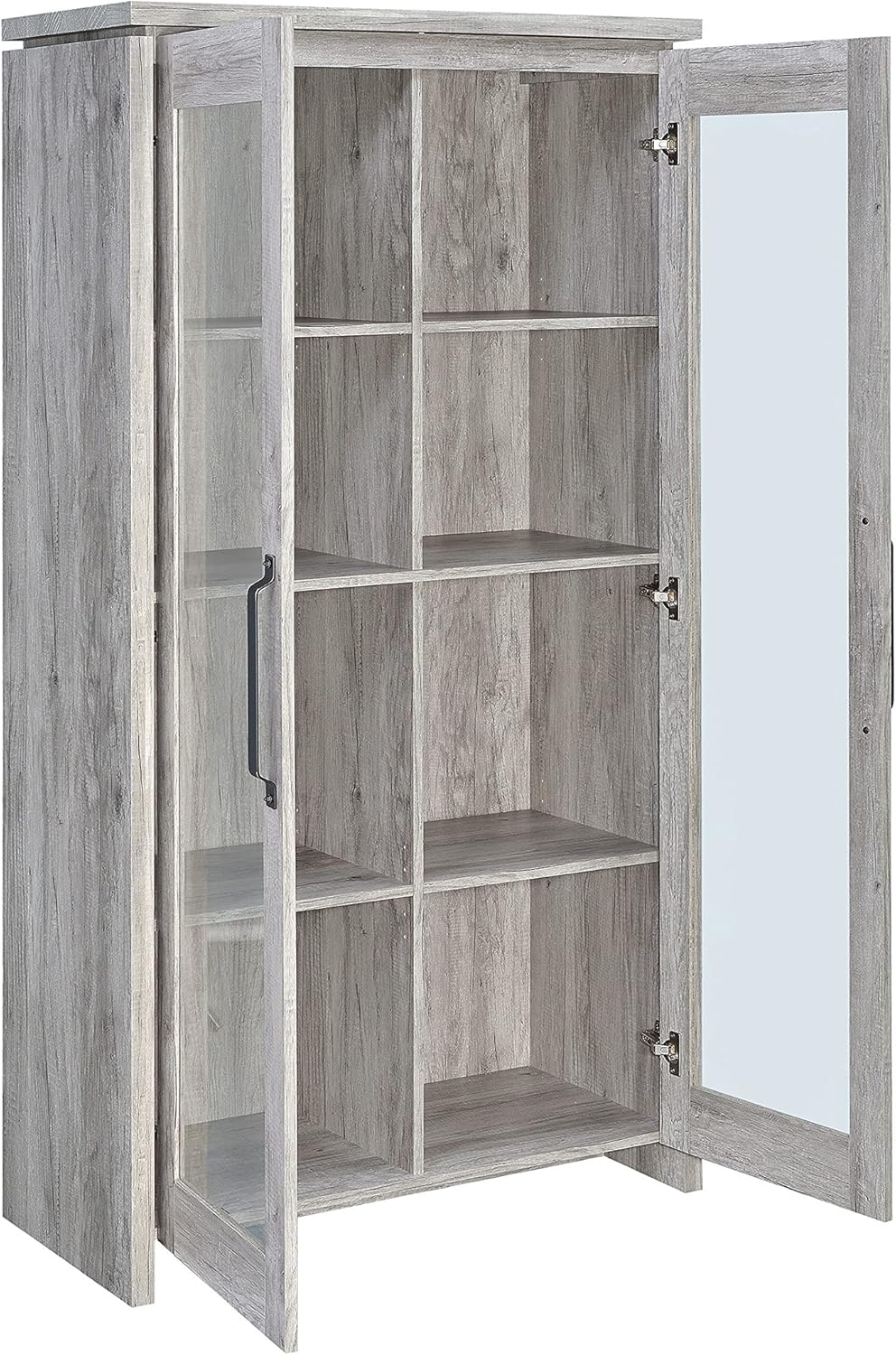 Coaster Home Furnishings 2-door Curio Cabinet Grey Driftwood and Clear