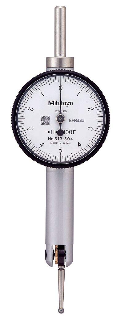 Mitutoyo 513-504T, .0001 X .010 Pocket Test Indicator Set, 0-5-0