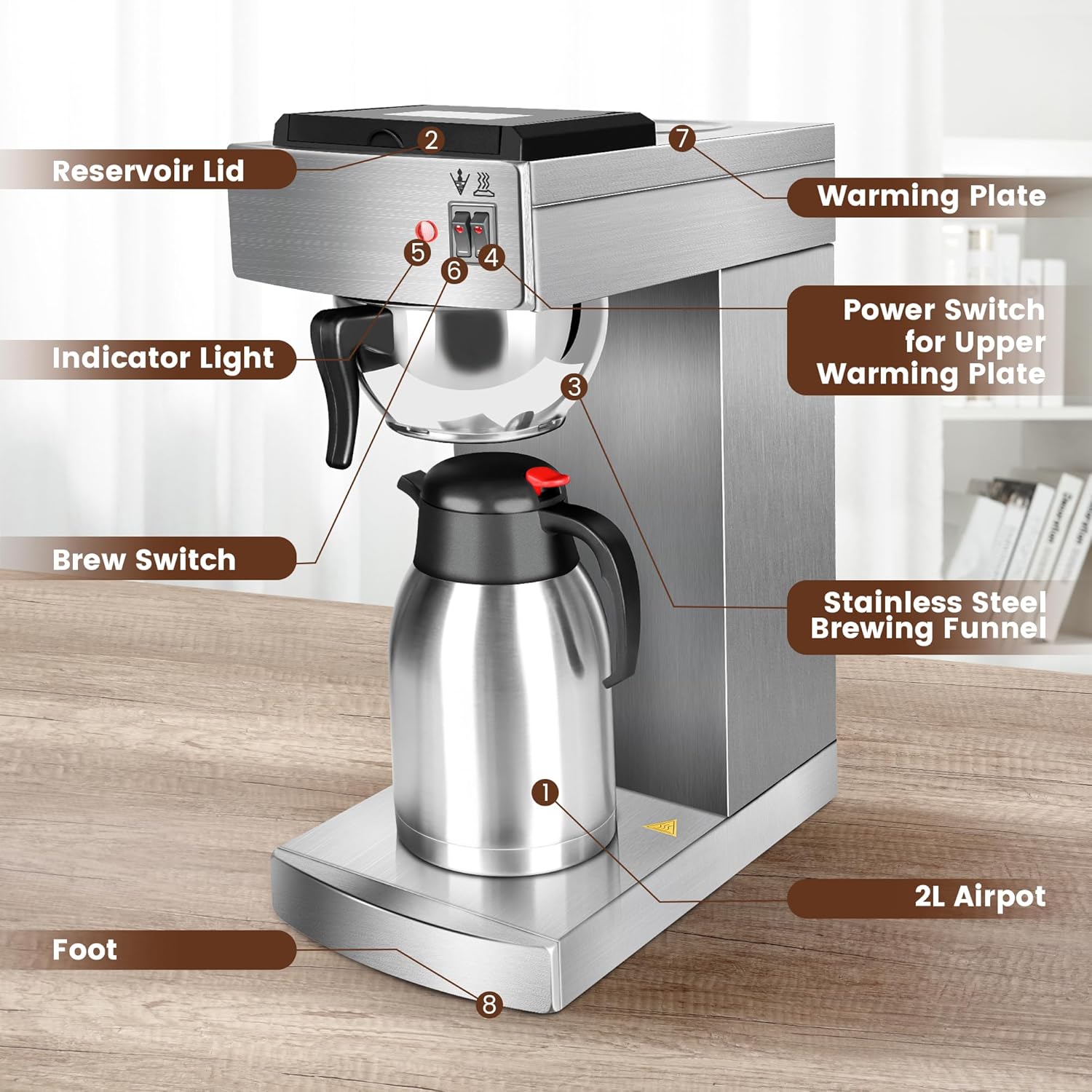 Commercial Coffee Maker Brewer Machine