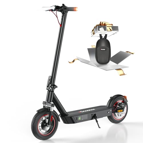 iScooter Electric Scooter for Adults,50/30 Miles Range, 28 MPH Top Speed, 800/750W Motor, 10" Pneumatic Tires, Foldable Dual Shock Absorption Commuting E Scooter with APP & Turn Signals & Storage Bag