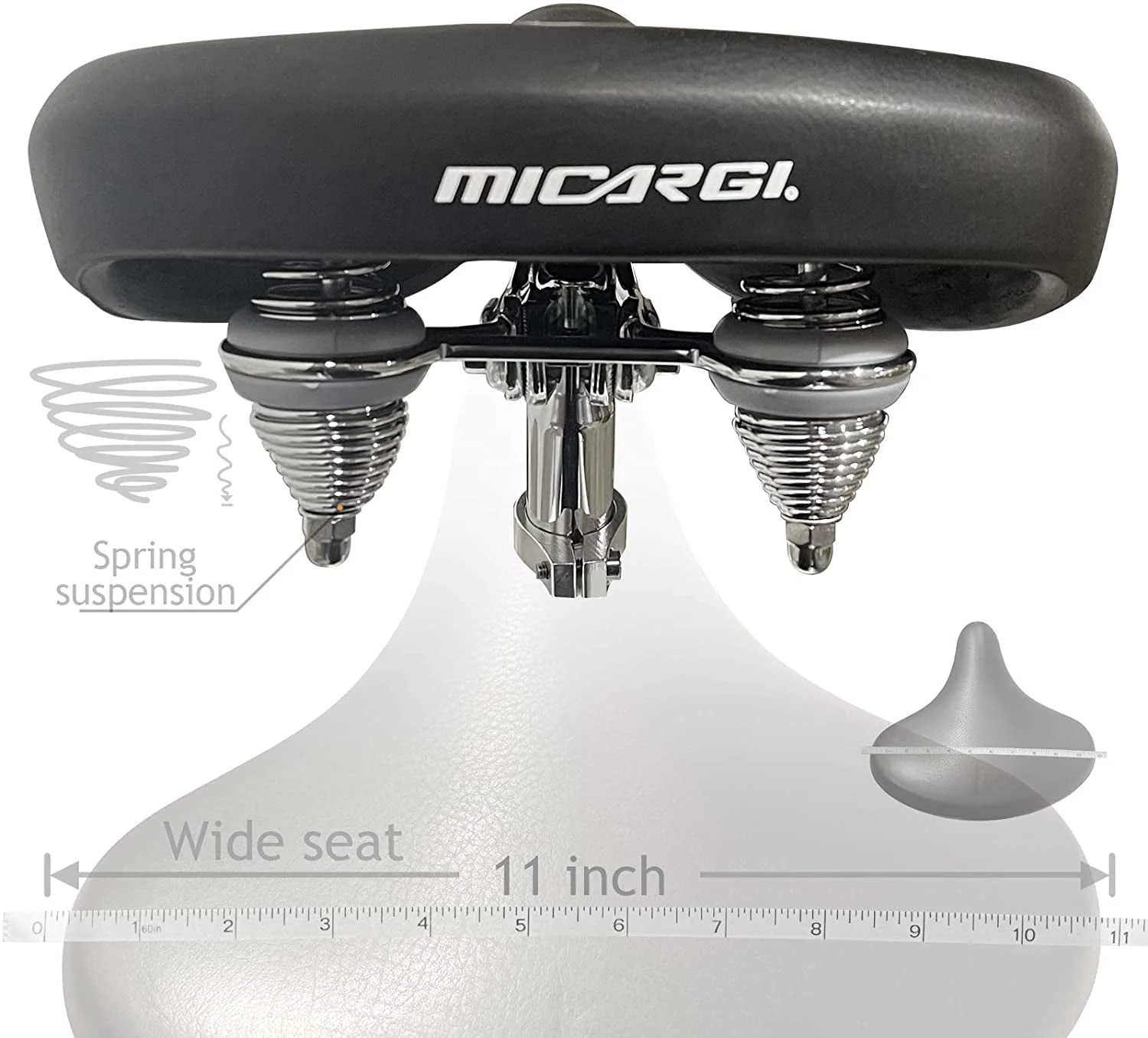 MICARGI 26 Retro Beach Cruiser Bike Single Speed Fat Tire Bicycle Seattle