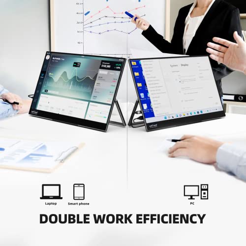 InnoView 18.5 inch Portable Monitor 100HZ 120% sRGB 1080P Portable Laptop Monitor