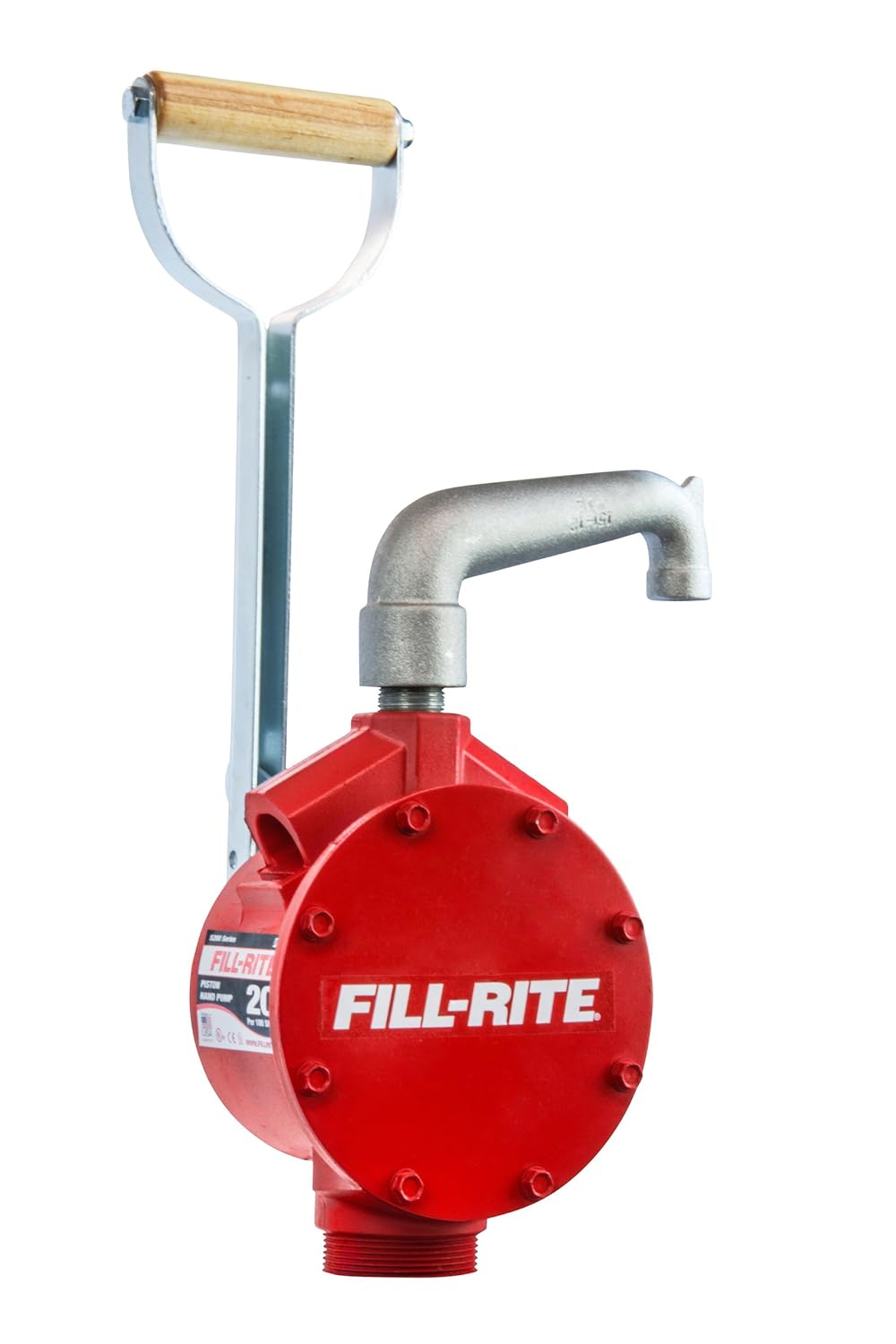Fill-Rite FR151 Piston Hand Pump with Suction Tube and Pail Spout