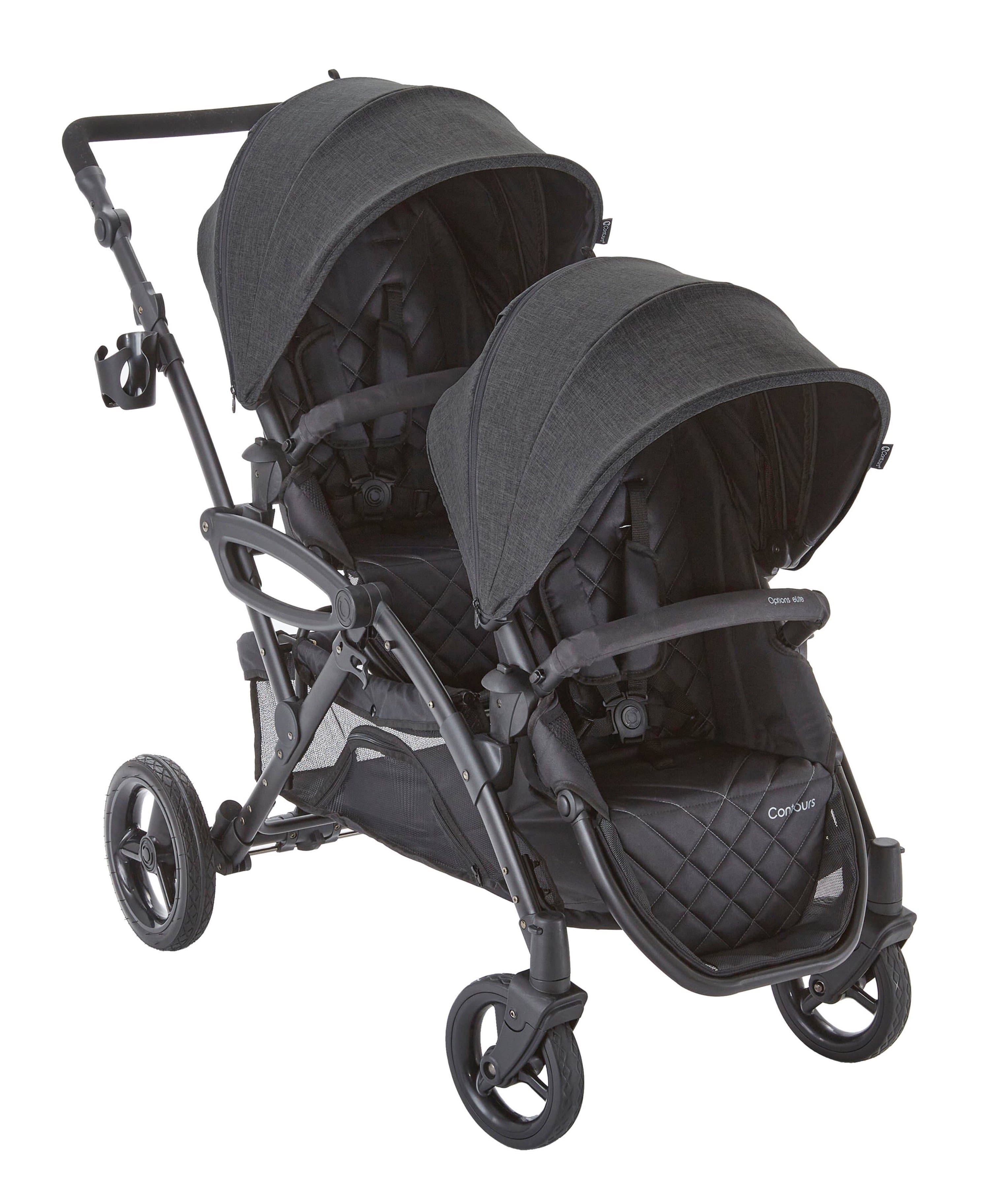 Contours Options Elite V2 Tandem Stroller in Carbon