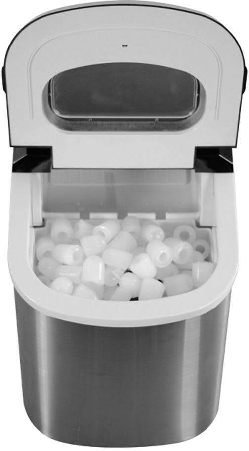 Magic Chef 27 lb. Portable Countertop Ice Maker in Stainless Steel
