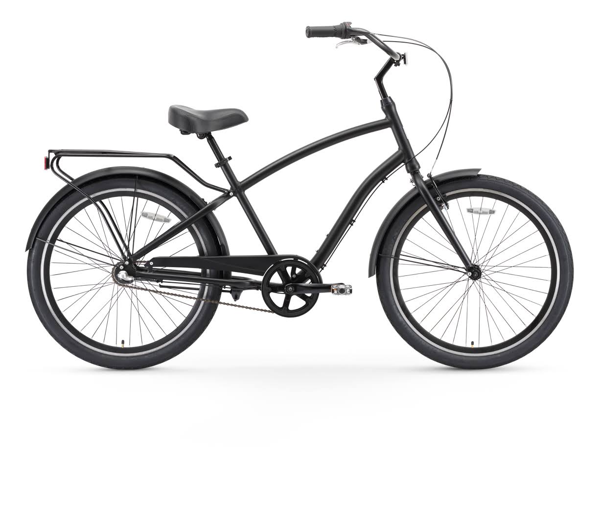 Sixthreezero EVRYjourney Men&s 26x22 3 Speed Steel Sport Hybrid Cruiser Bicycle