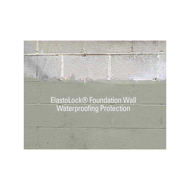 ElastoLock 1 gal. Gray Exterior Damp-proof Rubber Membrane Coating and Waterproofer - Shop Hardware Tools Online Store