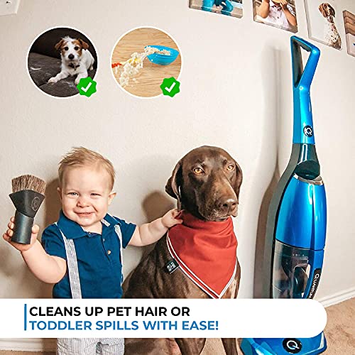 Quantum X Upright Water Vacuum Cleaner - No Filters, Telescopic Body, Pet Vacuum Cleaner and Picks Up Wet Spills, Unique Technology (Renewed)
