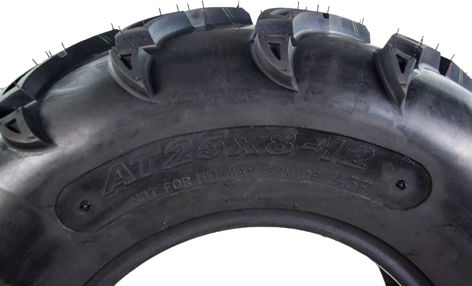 MASSFX MK25812 ATV 25x8-12 Tires 2 Set Front 6 Ply 1/2" Tread Depth 25x8x12