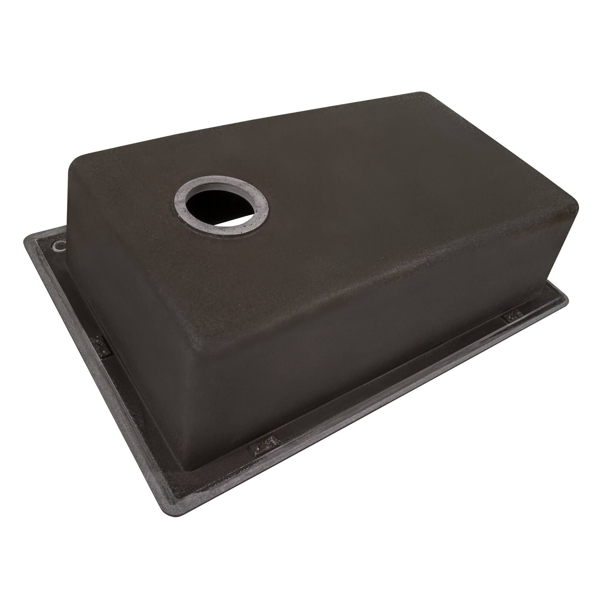 Ruvati 33x22 x 22x22 Granite Composite Drop-in Single Bowl Kitchen Sink - RVG1033, Catalina Blue