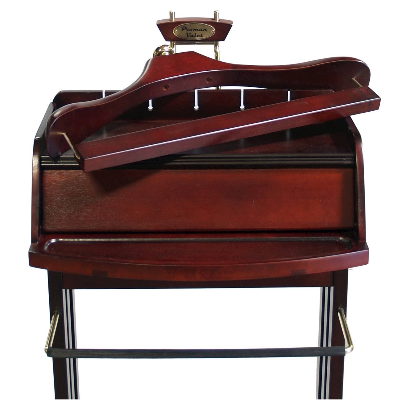 Proman Products Excalibur Wardrobe Valet, Dark Mahogany