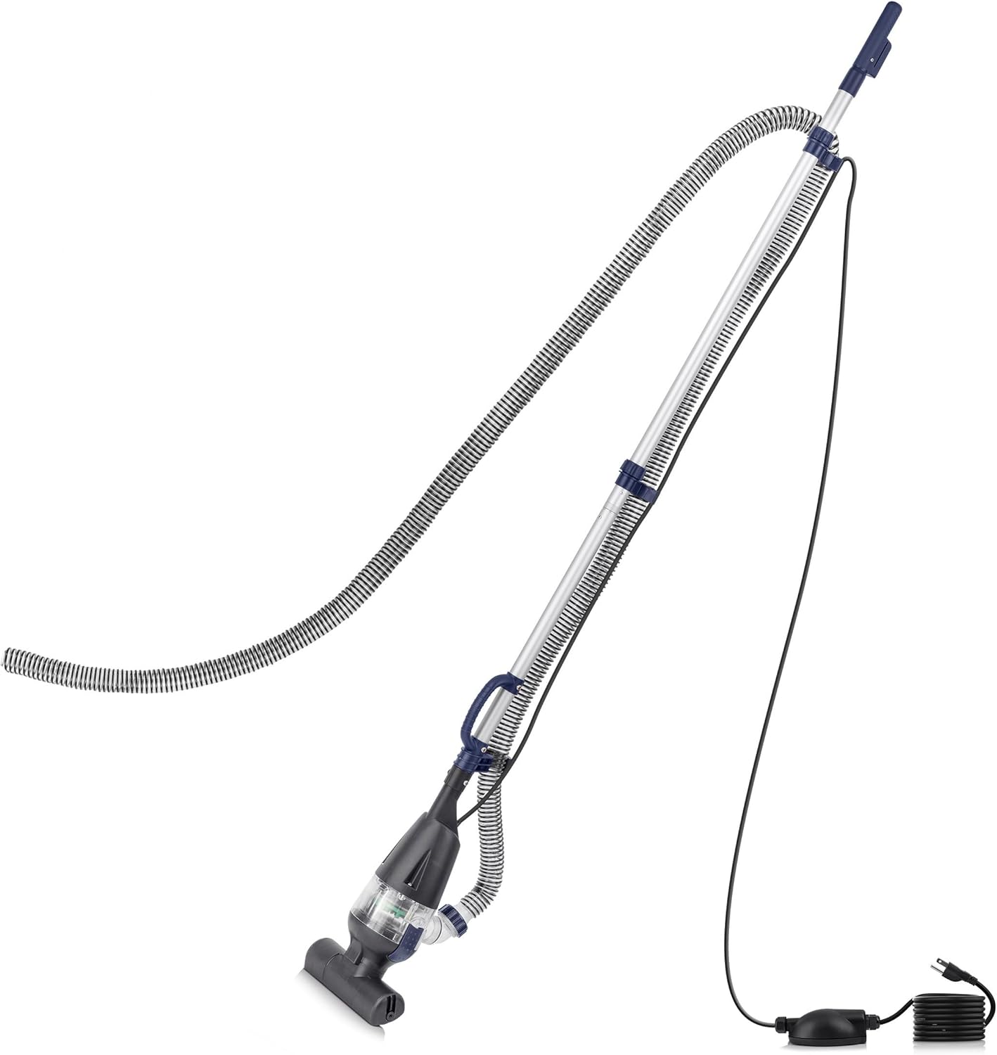 Alpine Corporation Traditional Pond Vacuum with Adjustable Telescopic Handle and 2 Brush Heads