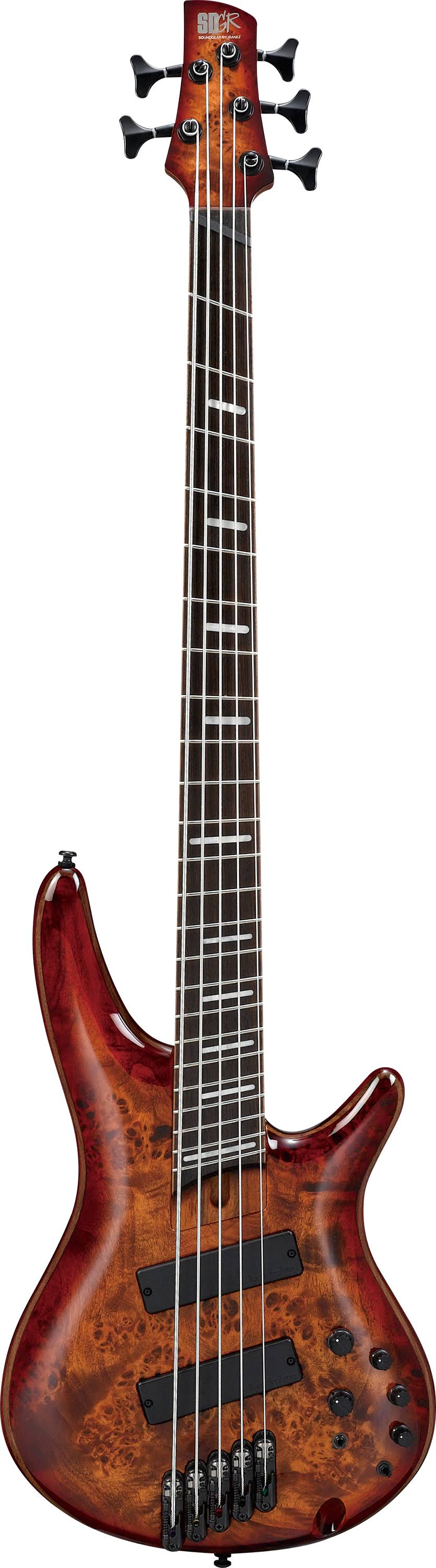 Ibanez Bass Workshop Multi Scale SRMS805 5-String Electric Brown Topaz Burst