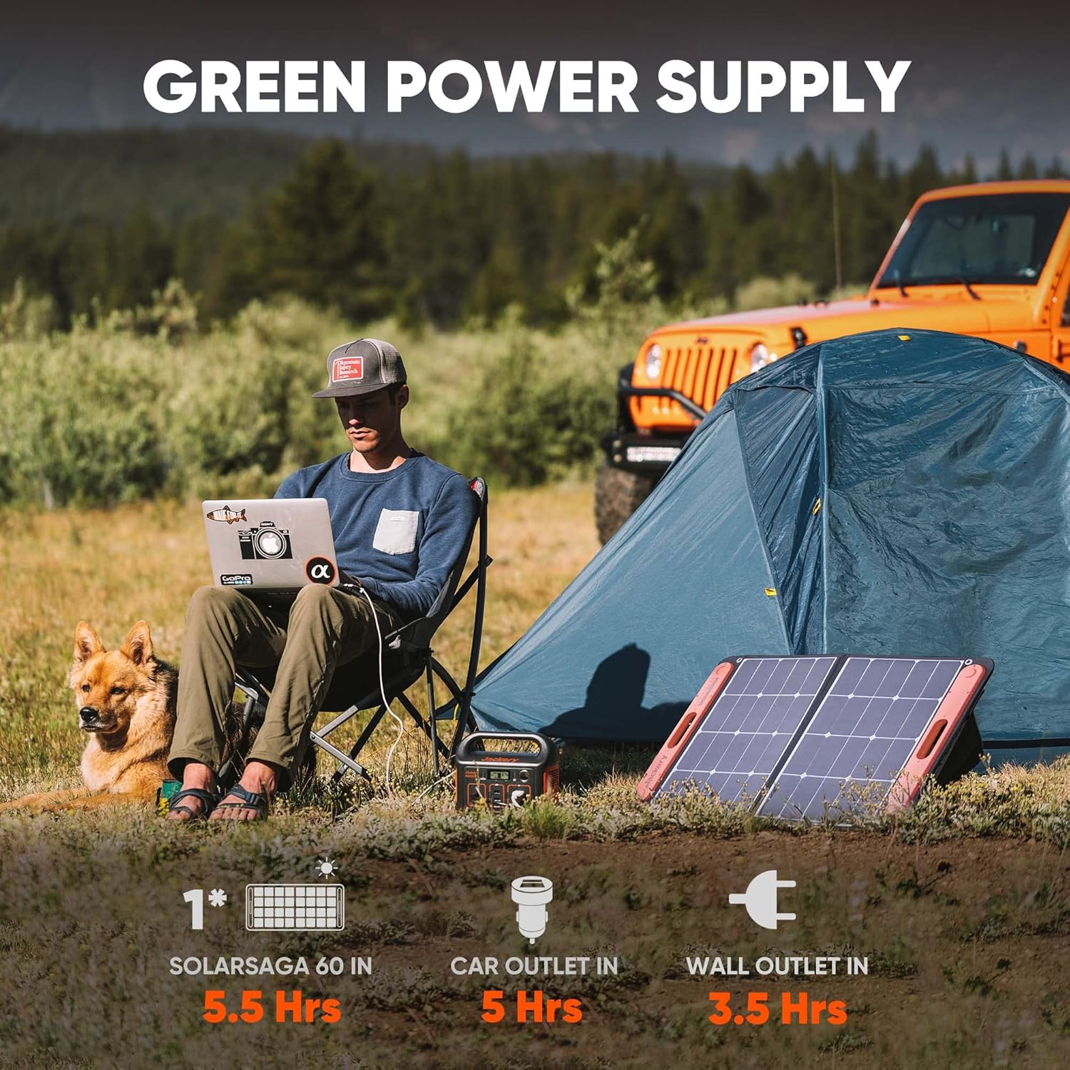 Jackery Portable Power Station Explorer 240, 240Wh Backup Lithium Battery, 110V/200W Pure Sine Wave AC Outlet, Solar Generator for Outdoors Camping Travelling and Emergencies. (Solar Panel Separate)