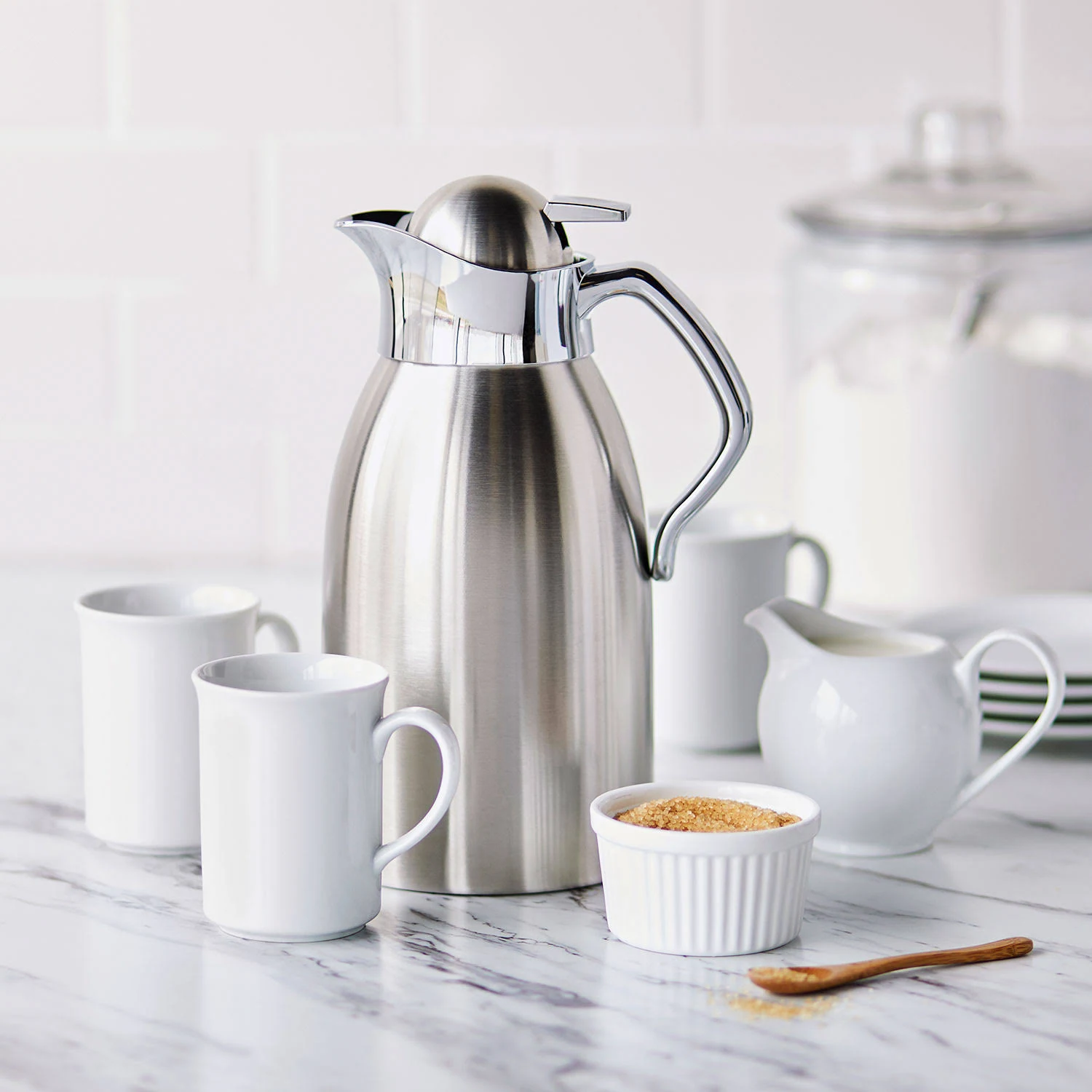 Sur La Table Brushed Stainless Steel Thermal Carafe - 2 L