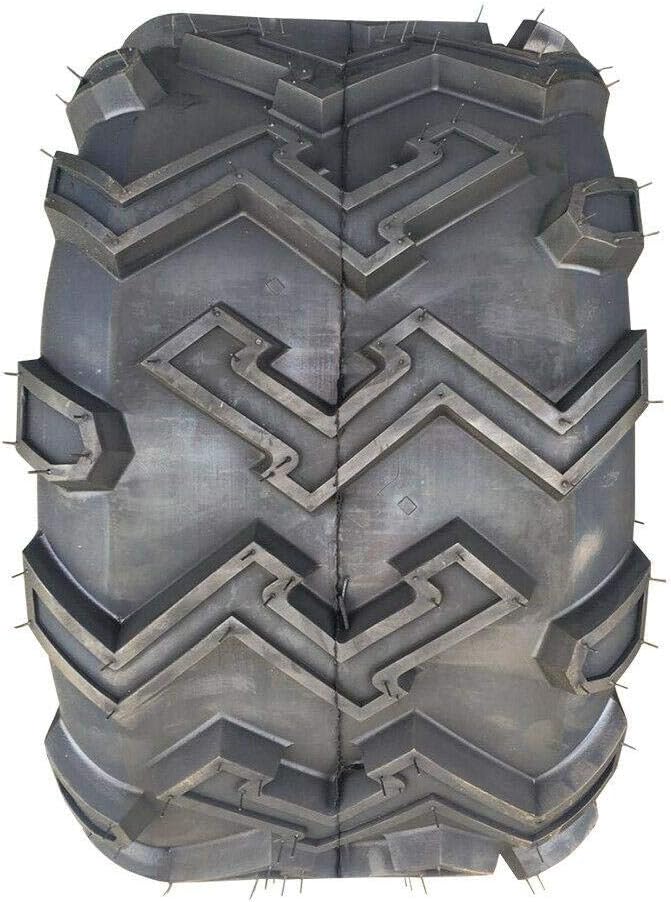 MOTORHOT Set of 2 ATV/UTV 22X11-10 4 Ply Black Rubber Tires 10285