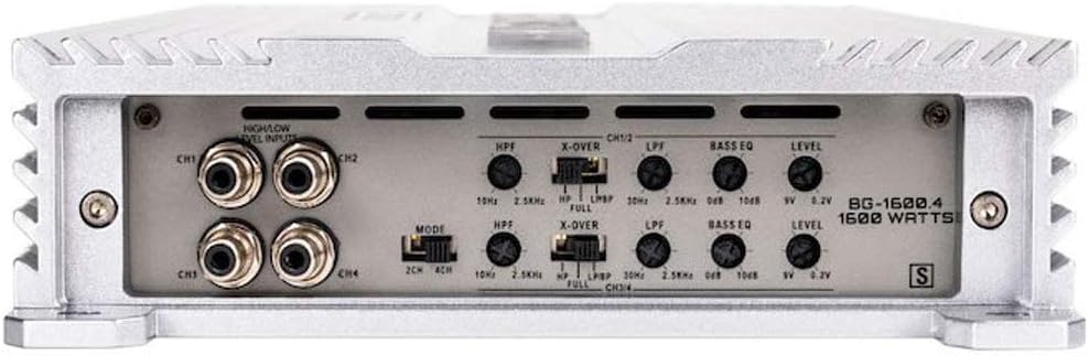 Hifonics BG-1600.4 Brutus Gamma BG Series Amp (4 Channels, 1,600 Watts Max, Super A/B-Class)