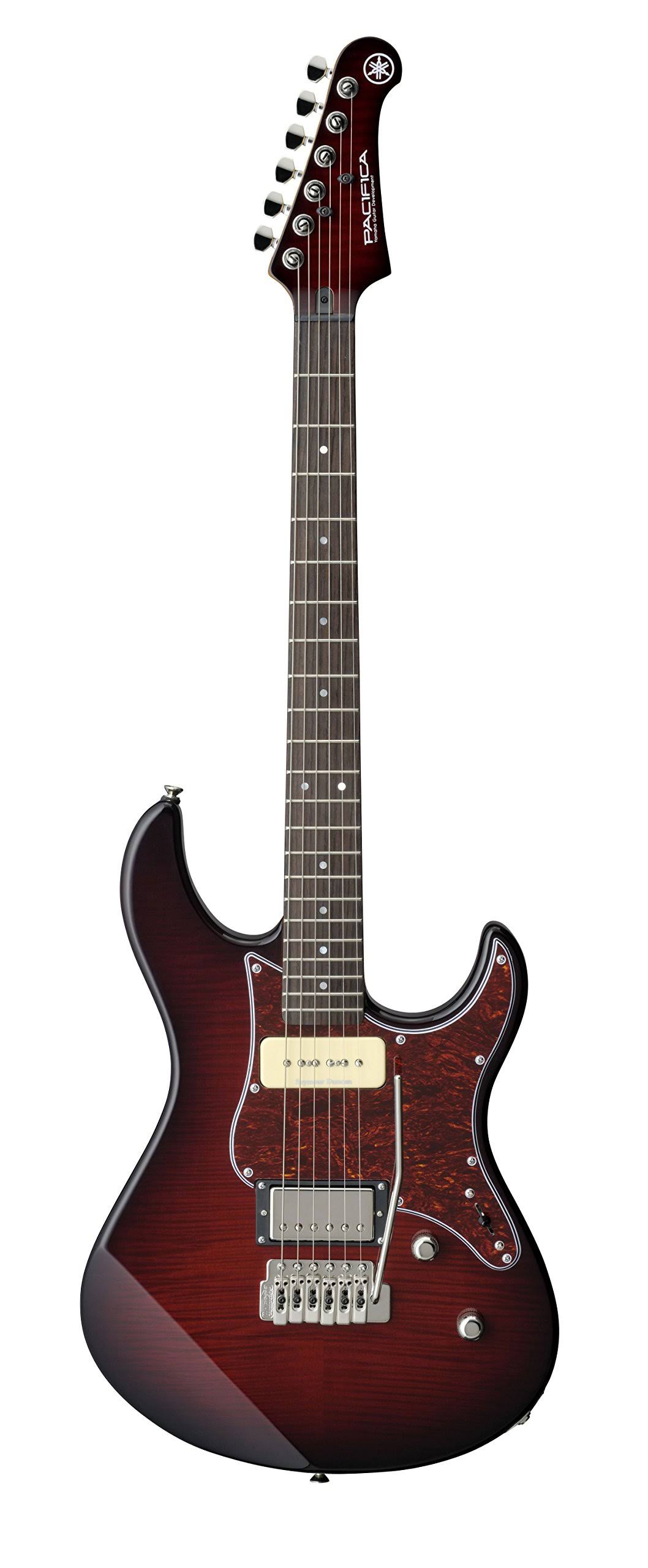Yamaha Pacifica 611VFM Electric Guitar - Dark Red Burst with Rosewood Fretboard