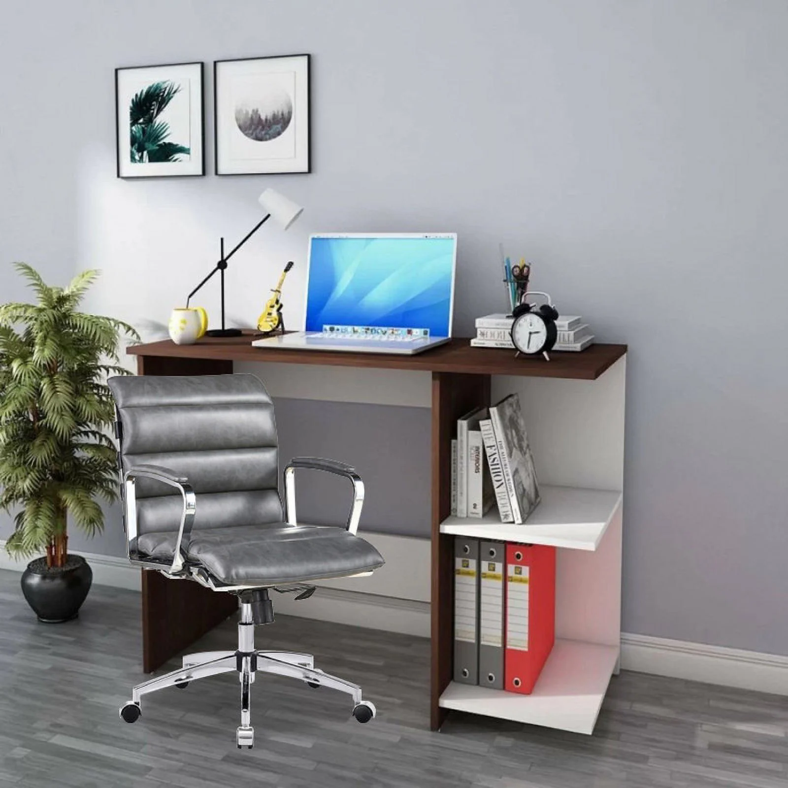 Durable Finish high back Antique Gray Metal office seat chair base