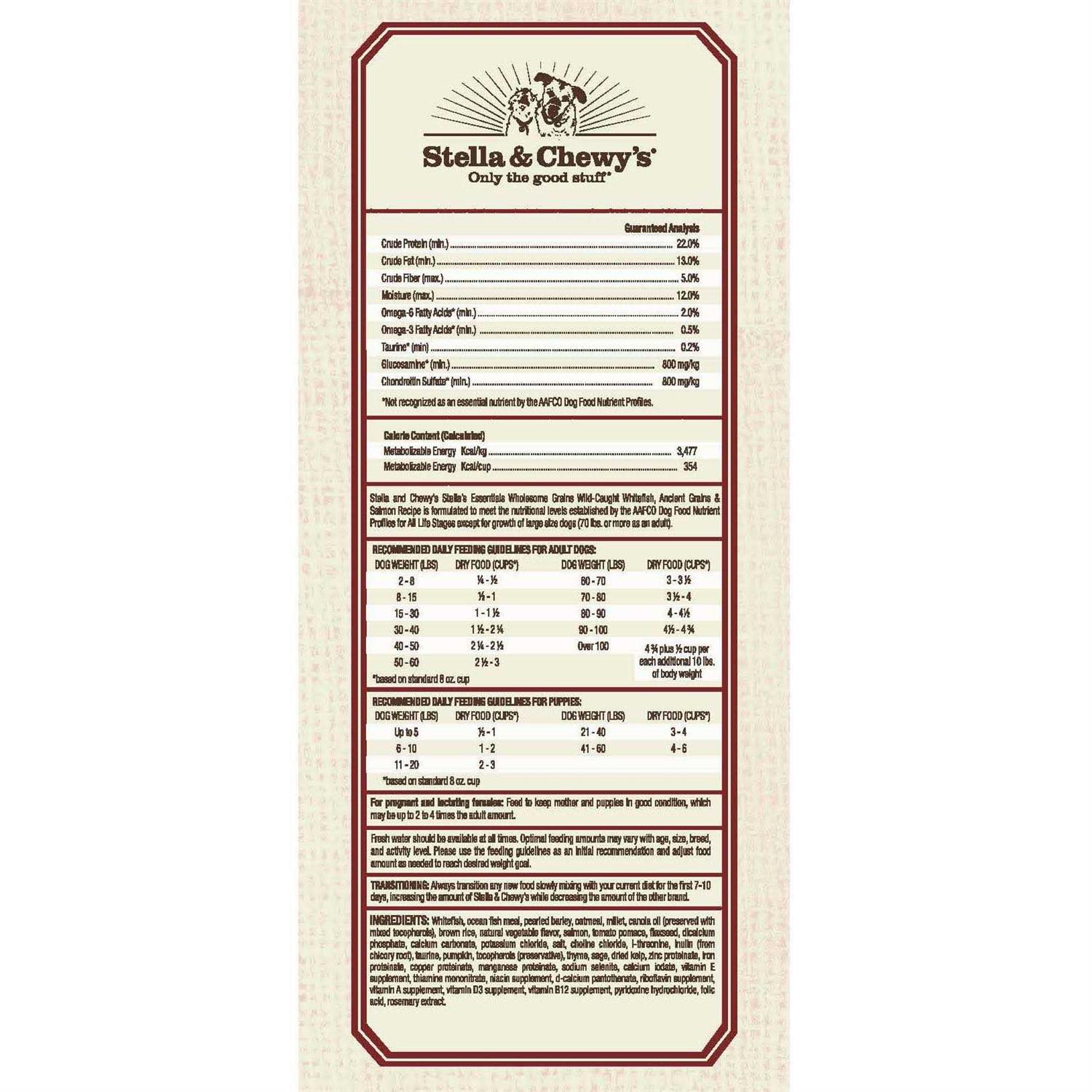 Stella &amp; Chewy's Essentials Ancient Grains Recipe Dog Food - Pet Supplies online store