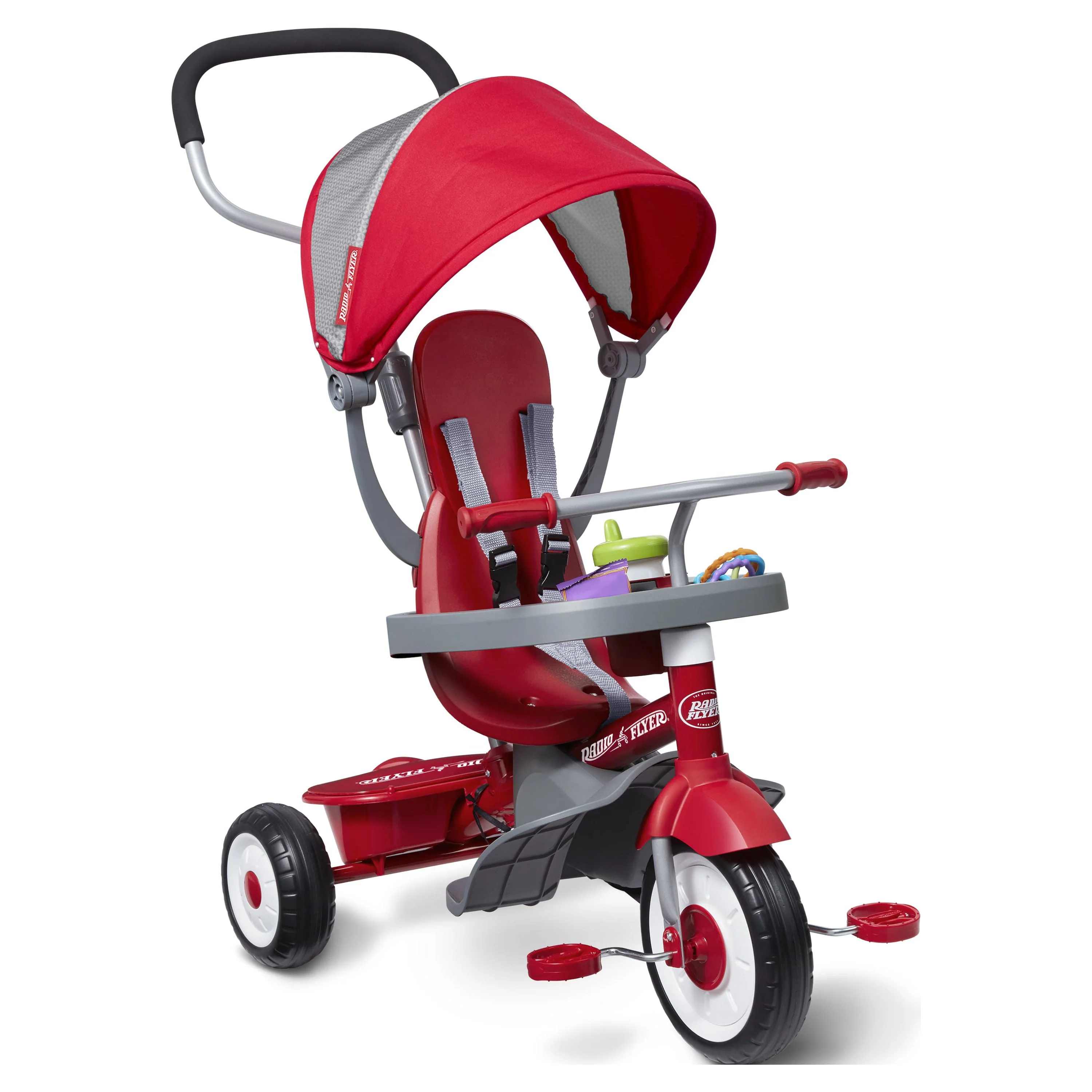 Radio Flyer, 4-in-1 Stroll 'n Trike, Grows with Child, Red