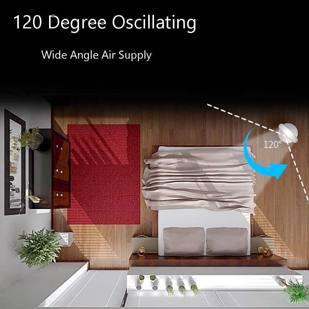 8 Speeds Timing Desktop Tower Fan,Quiet Home Mute Fan,Remote Control Safety Bladeless Fan,Negative Ions Air Cleaner Air Cooler A 32inch