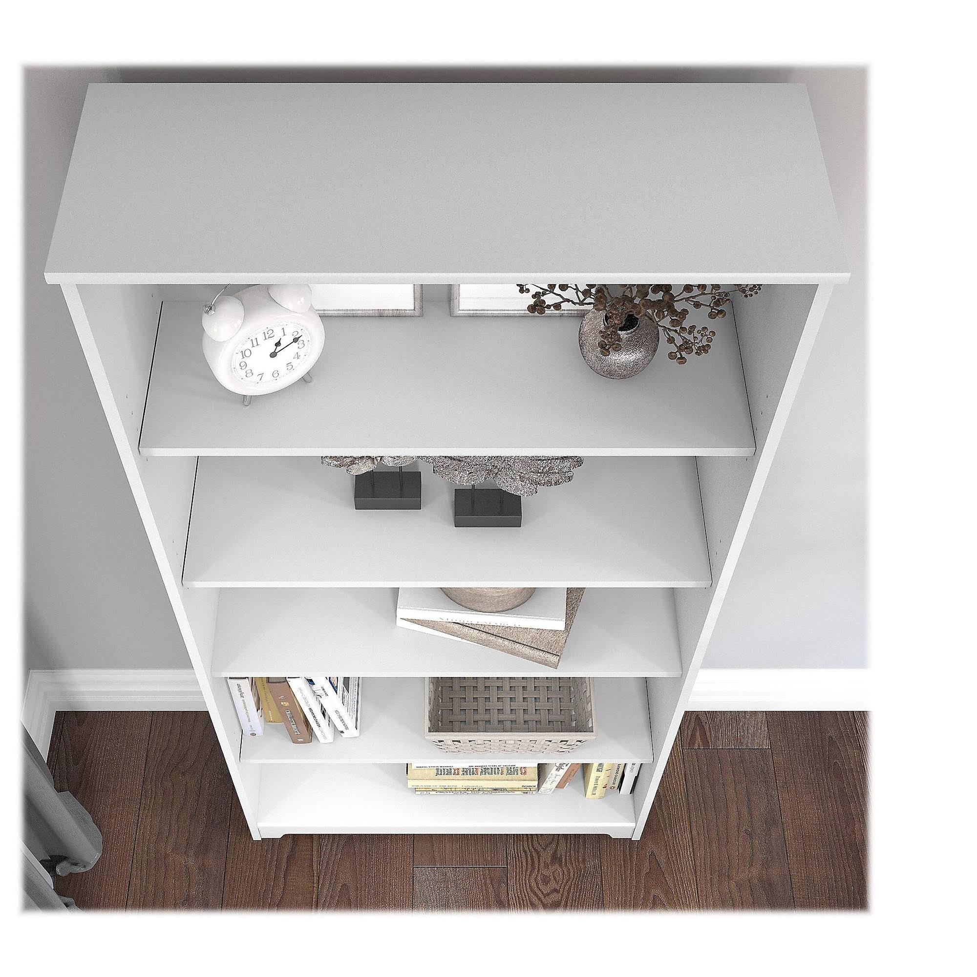 Bush Furniture Cabot 5 Shelf Bookcase - White