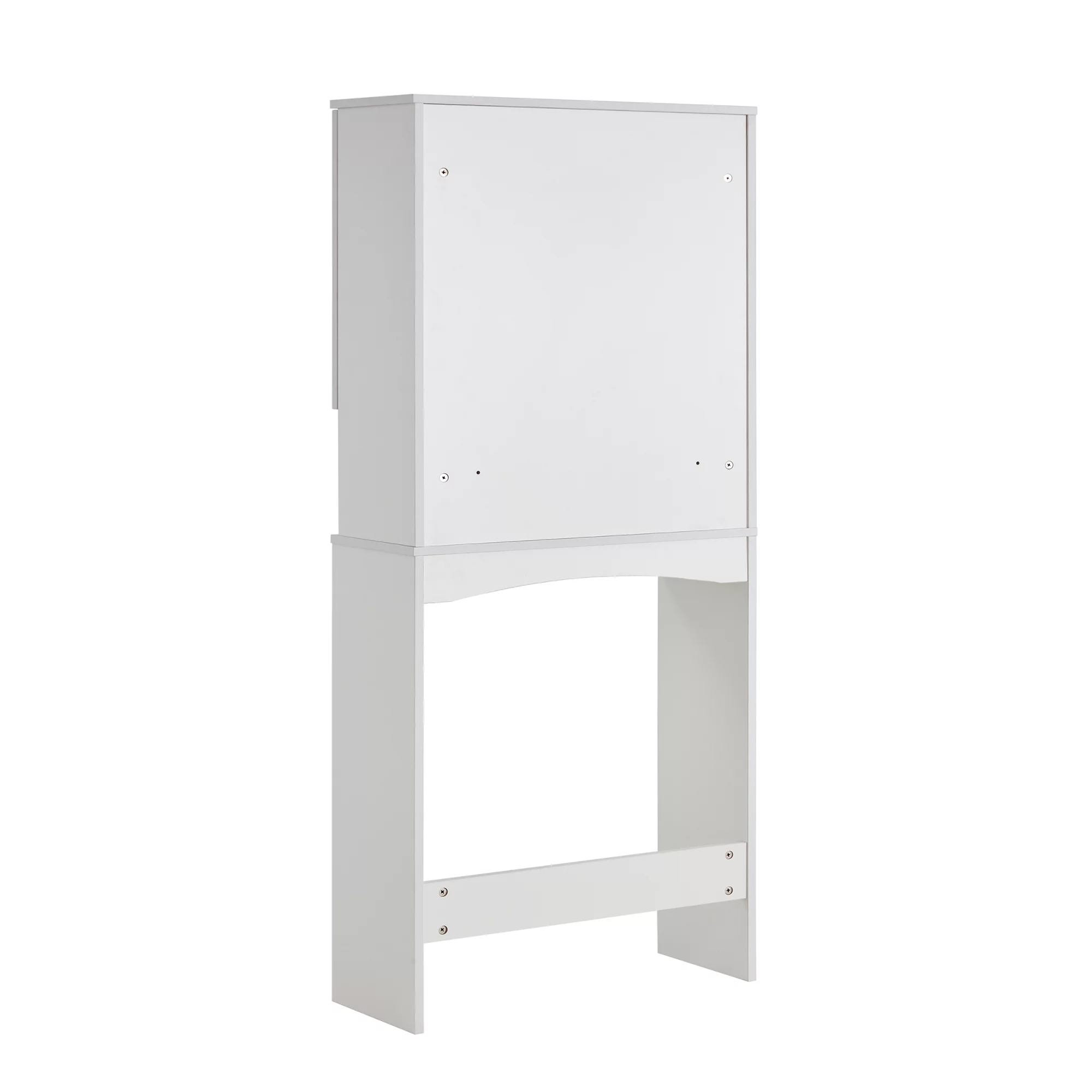 Home Bathroom Shelf Over The Toilet, Bathroom Cabinet Organizer Over Toilet, Space Saver Cabinet Storage,White